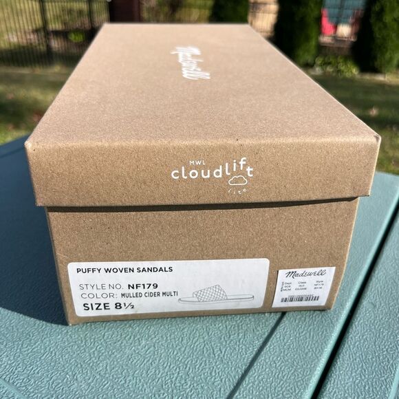 Madewell Suzi Slide Sandal in Multi Woven Leather NIB - Picture 5 of 9